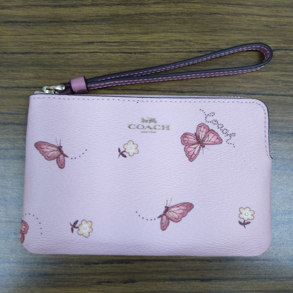 Coach Butterfly Wristlet
